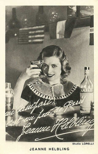 Jeanne Helbling, publicity for Campari