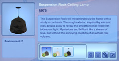 Suspension Rock Ceiling Lamp