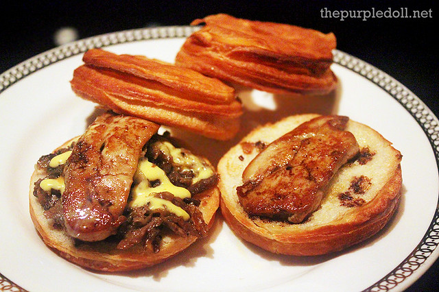 Philly Cheesesteak Cronut with Foie Gras from Oakroom