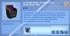 Le Cirque Esprit- Tunnel of Love Living Room Chair
