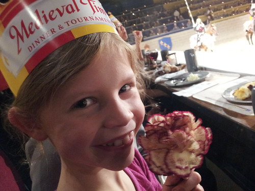 Somebody just caught a flower at Medieval Times