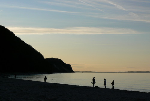 costa strand tramonto leute sonnenuntergang gente himmel cielo rügen ostsee spiaggia mv sellin küste mecklenburgvorpommern ostseebad baltico