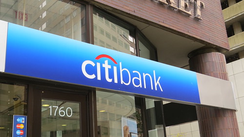 Citibank Sign from side