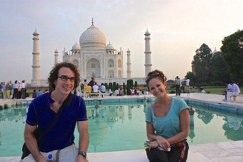 Me and Lina in front of the Taj Mahal