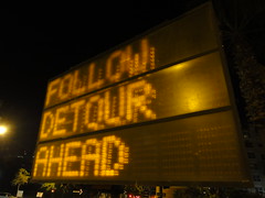 'Follow detour ahead'