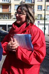 1er avril 2012 - Christine Neracoulis au marché de Soisy-sous-Montmorency