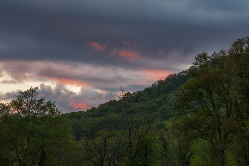trees sunset mountains clouds forest northcarolina cherokee smokeymountains psunset