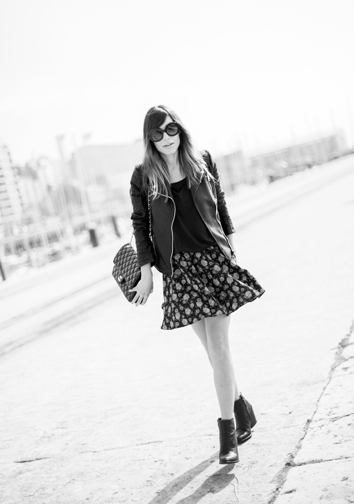 street style barbara crespo santander port leather and flowers fashion blogger outfit blog de moda