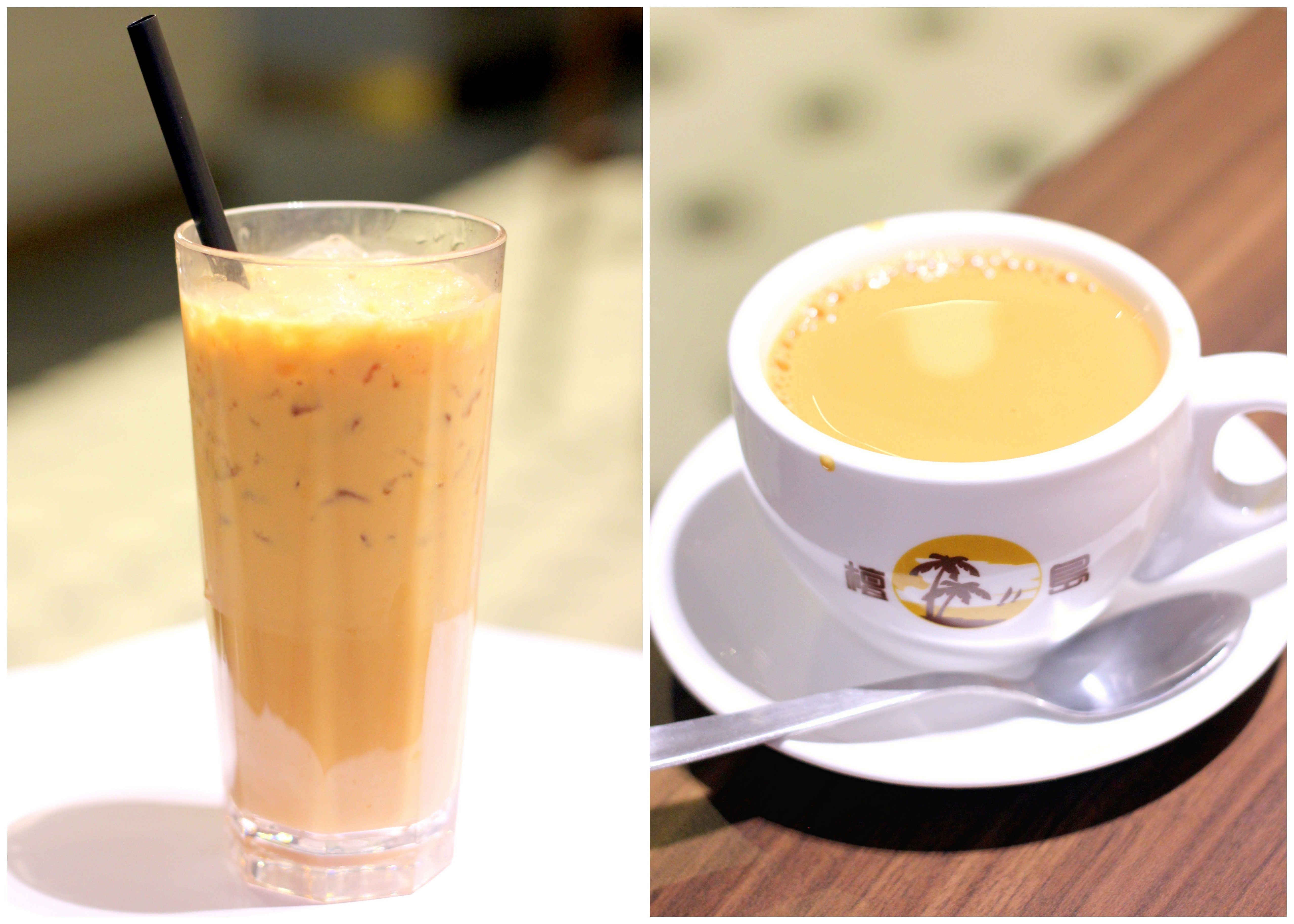 Honolulu Cafe: milk tea and yuan yang