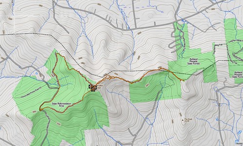 Map of the hike