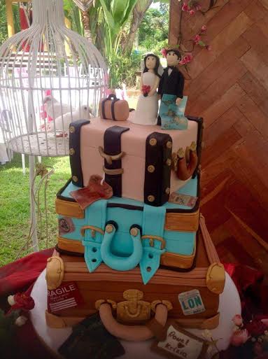 Wedding Cake of one of the Members of El Gamma Penumbra by Cathy Sevilla of Sweet Pea Cakes and Pastries