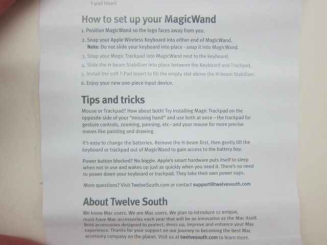 Twelve South MagicWand - Instructions