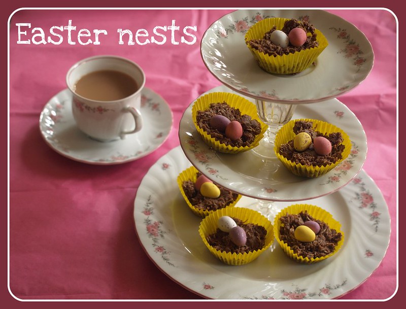 Toddler baking: Easter Nests