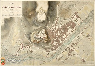 Plano del Castillo de Burgos 1812