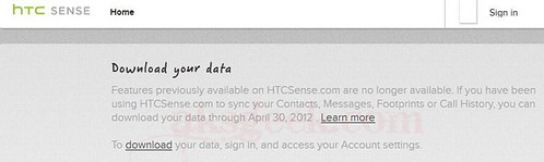 HTCSense Shutting down