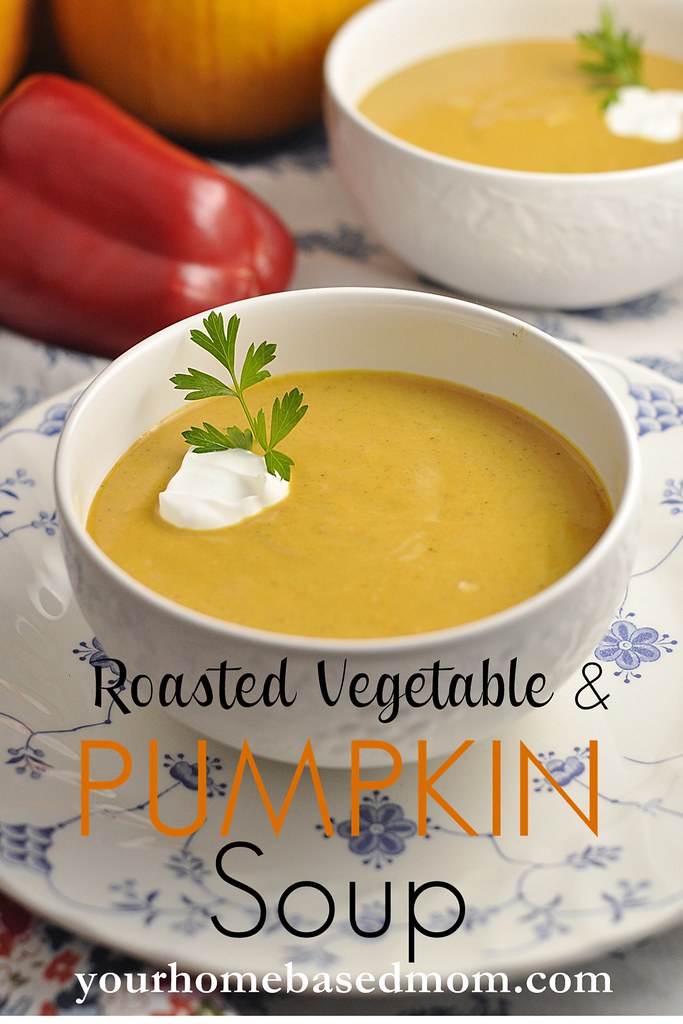 roasted vegetable and pumpkin soup