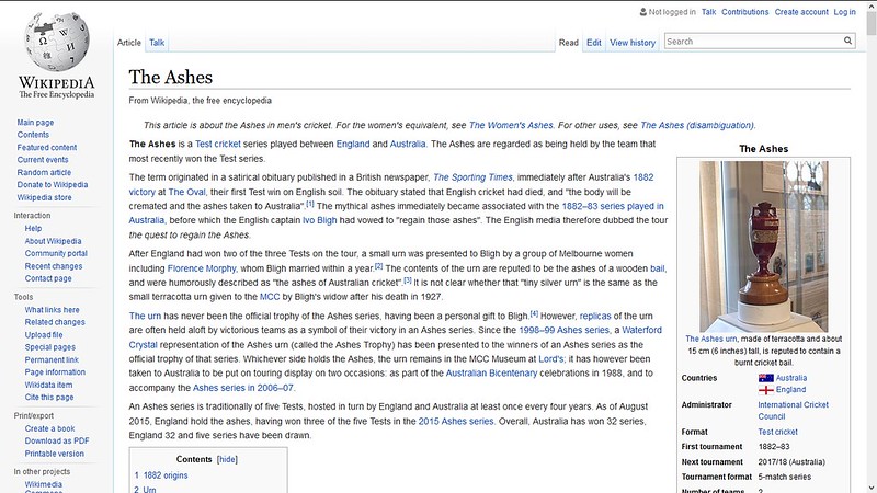 the ashes wiki
