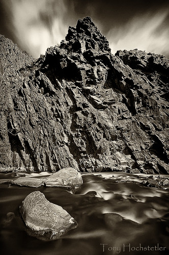 longexposure bw sepia river nikon colorado rocks monotone le d300 bigthompson nikon100240mmf3545