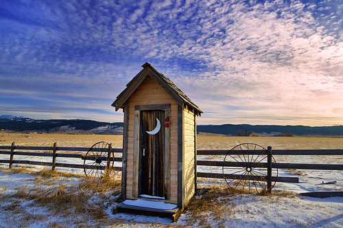 Winter Outhouse