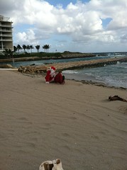 Santa decided to get a pre Christmas tan