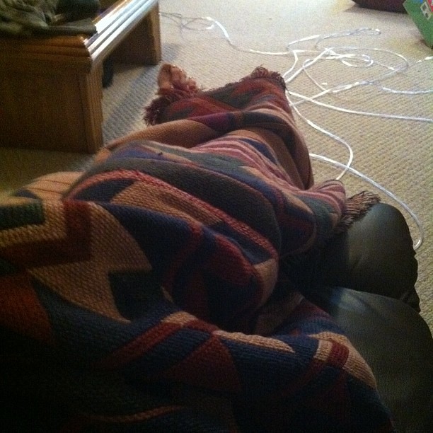 Relaxing under a blanket. Great way to end a great Christmas day. #hourlyphoto