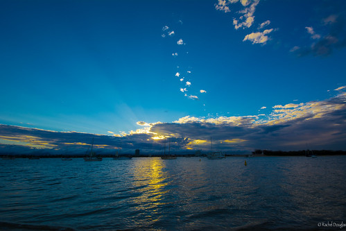 blue sunset sky water yellow clouds nikon australia queensland southport cloudporn goldcoast d5200 nikond5200 racheljoanne visitgoldcoast