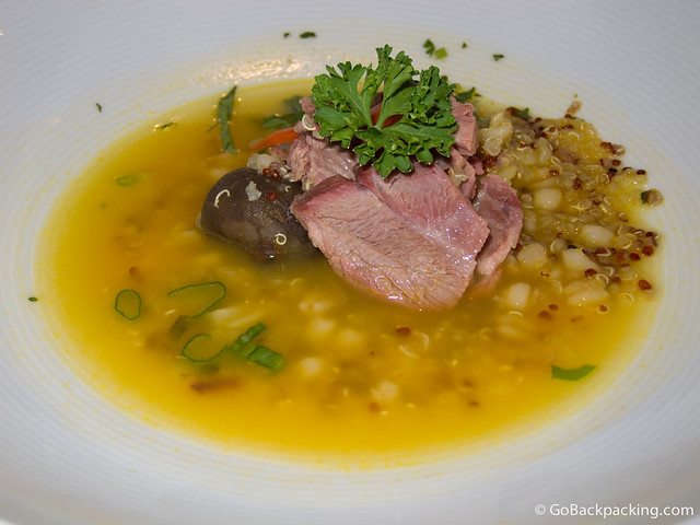 Lamb soup with potatoes