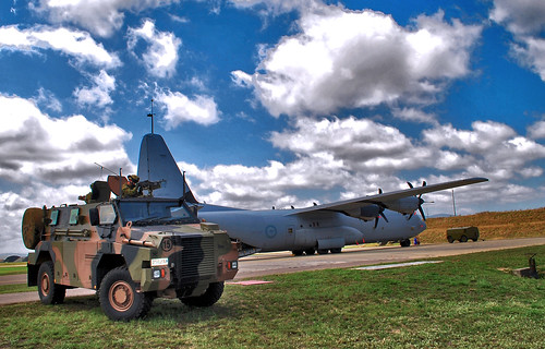 force aircraft aviation military air transport australian royal raaf c130 bushmaster