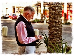 Man with iPhone
