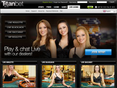 Titan Bet Live Casino Lobby