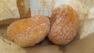 Cinnamon Doughnuts from The Organic Frog at Boundary Street Markets