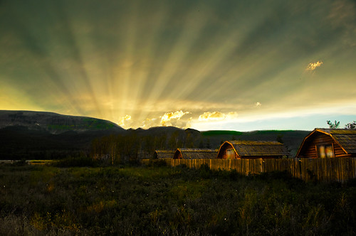 sunset summer yellow nikon montana mt rays stmarys koa cabins d90