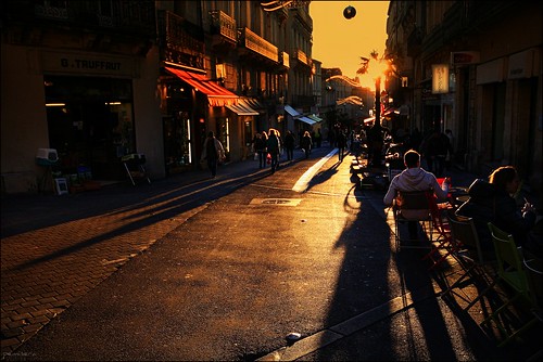 street sunset france atardecer calle strada montpellier rue crépuscule carrer postadesol languedocroussillon hérault coucherdusoleil pemisera