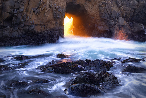 ocean travel sunset vacation seascape mountains color water rock stone sunrise canon landscape highwayone exposure arch dof bigsur doorway 7d redwoods burst splash polarizer 1022mm tides hightide pfeifferbeach seaarch godrays juliapfeifferburnsstatepark oceanspray leefilters hyperfocaldistance