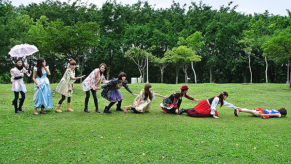 PK Girls with cosplayers in Taiwan