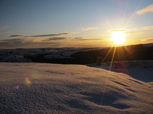 winter sky sun snow sunrise dawn yorkshire dales