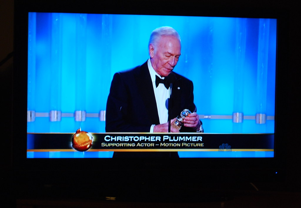 Golden Globes 2012 Screen Shot:  Christopher Plummer