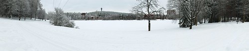 trees winter panorama finland landscape pond fi kuopio