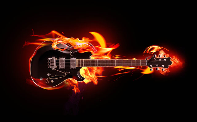 flaming guitar | Flickr - Photo Sharing!