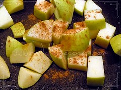 cocinando la manzana