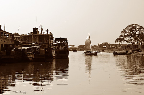 port river boat nikon harbour burma myanmar burmese gettyimages rakhine arakan sittwe kaladan sittway akyab d300s