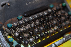 350/365: Friday, December 16, 2011: Underwood Typewriter