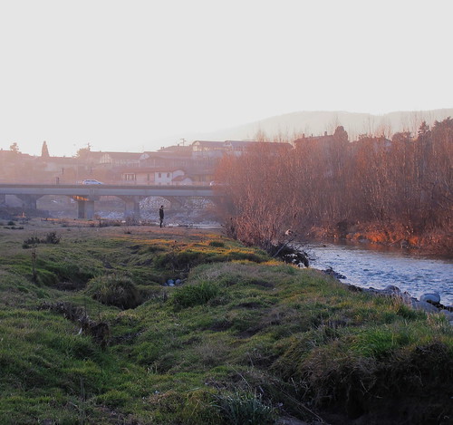 bridge winter sunset italy river evening january serio lonelyman alzanolombardo