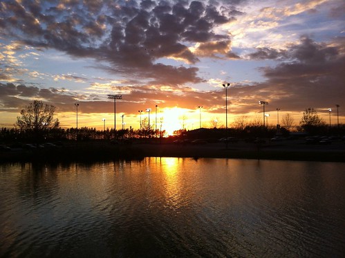 sunset lake clouds georgia statesboro iphone georgiasouthernuniversity