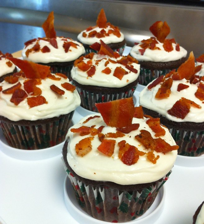 Want free chcoolate stout cupcakes with rum buttercream and bacon ...
