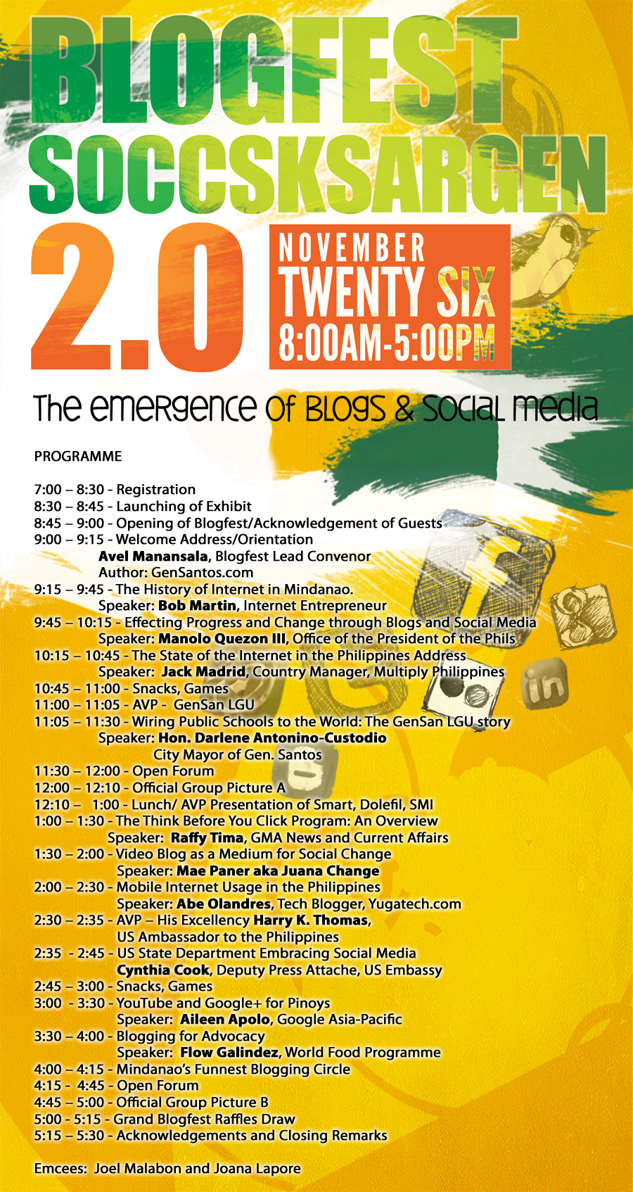 BlogFest 2.0 - Official Programme