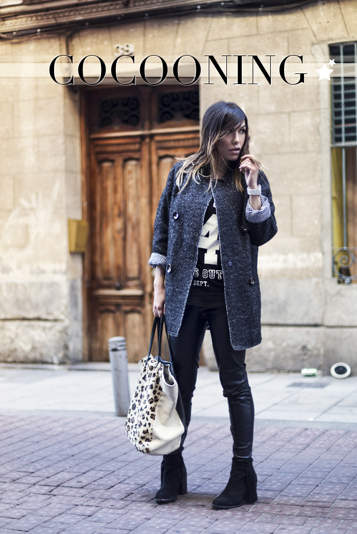 street style barbara crespo 6ks cocoon coat fashion blogger outfit blog de moda