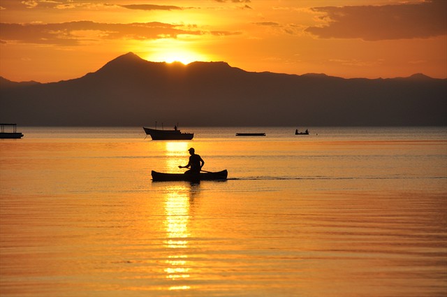 Lake Malawi at sunset