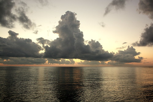 ocean sunset vacation cloud holiday reflection mexico twilight cozumel