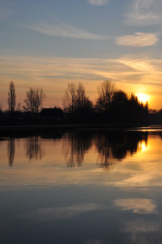 sun water netherlands sunrise reflections river de amersfoort vathorst laak